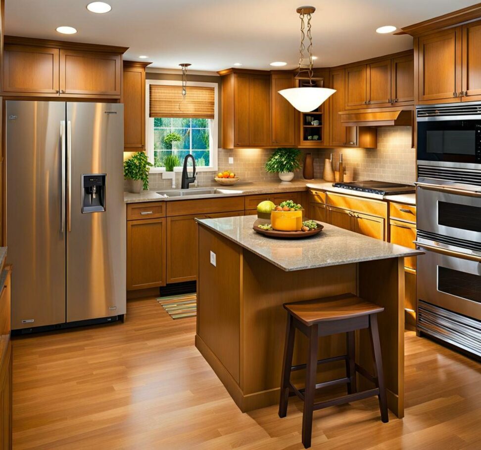1970's split level kitchen remodel