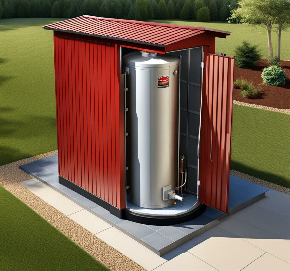 aquahut water heater enclosure