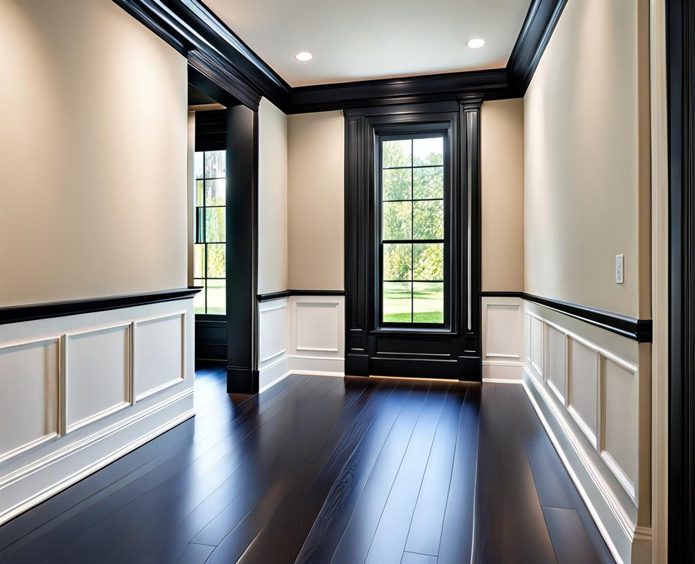 Give Your Home a Modern Edge with Black Baseboards and Trim Corley