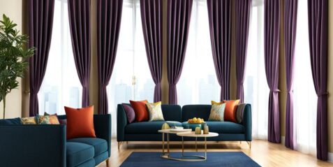 Cheap living room curtains sets