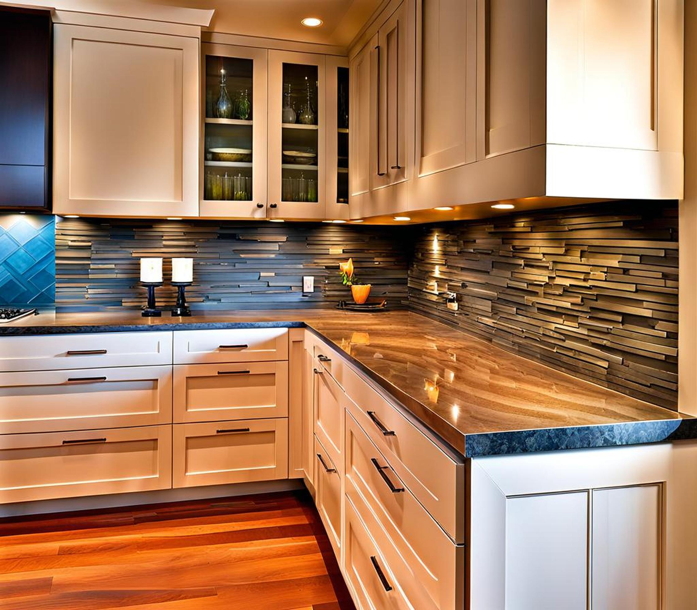 Contemporary Countertop and Backsplash Combinations for Modern Kitchens