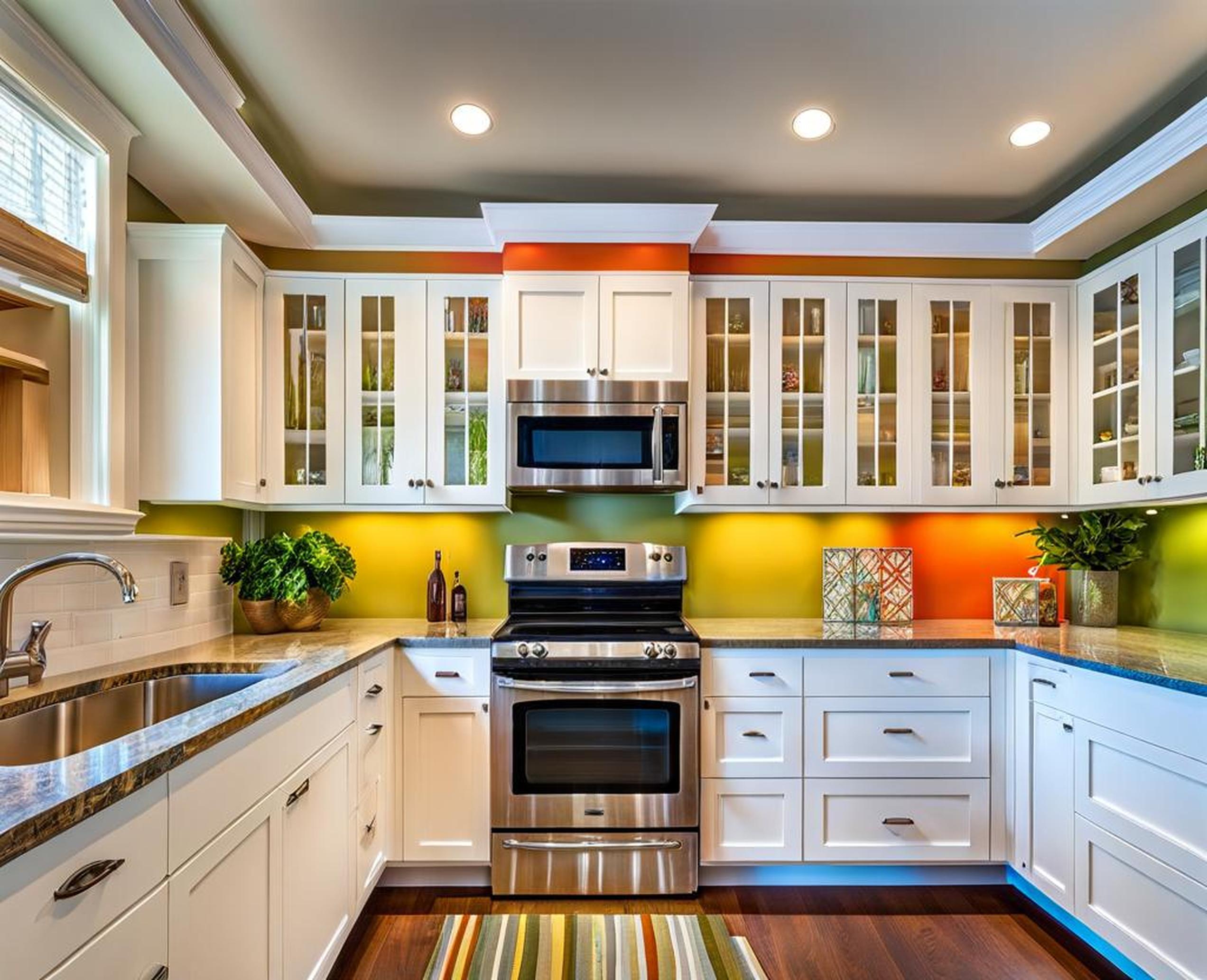 Reimagine Your Kitchen Soffits with Bright, Vibrant Paint Corley Designs