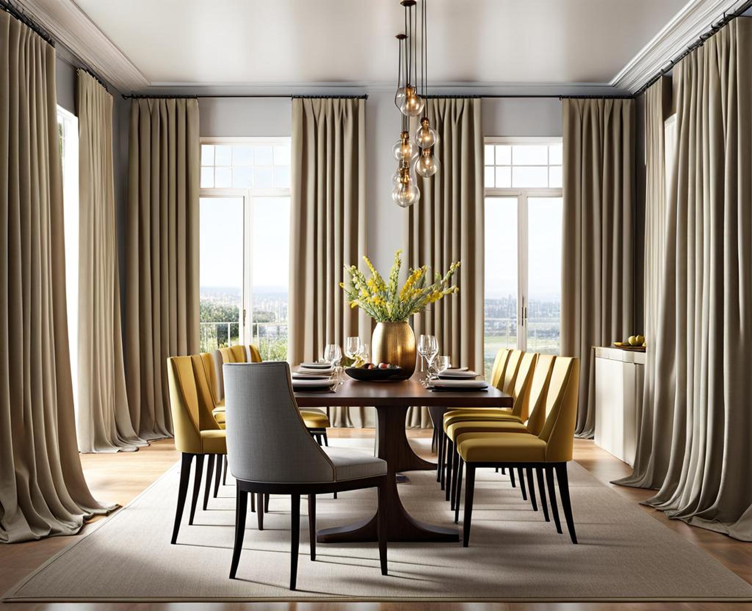 Choose the Perfect Curtains to Give Your Dining Room a Stylish Makeover
