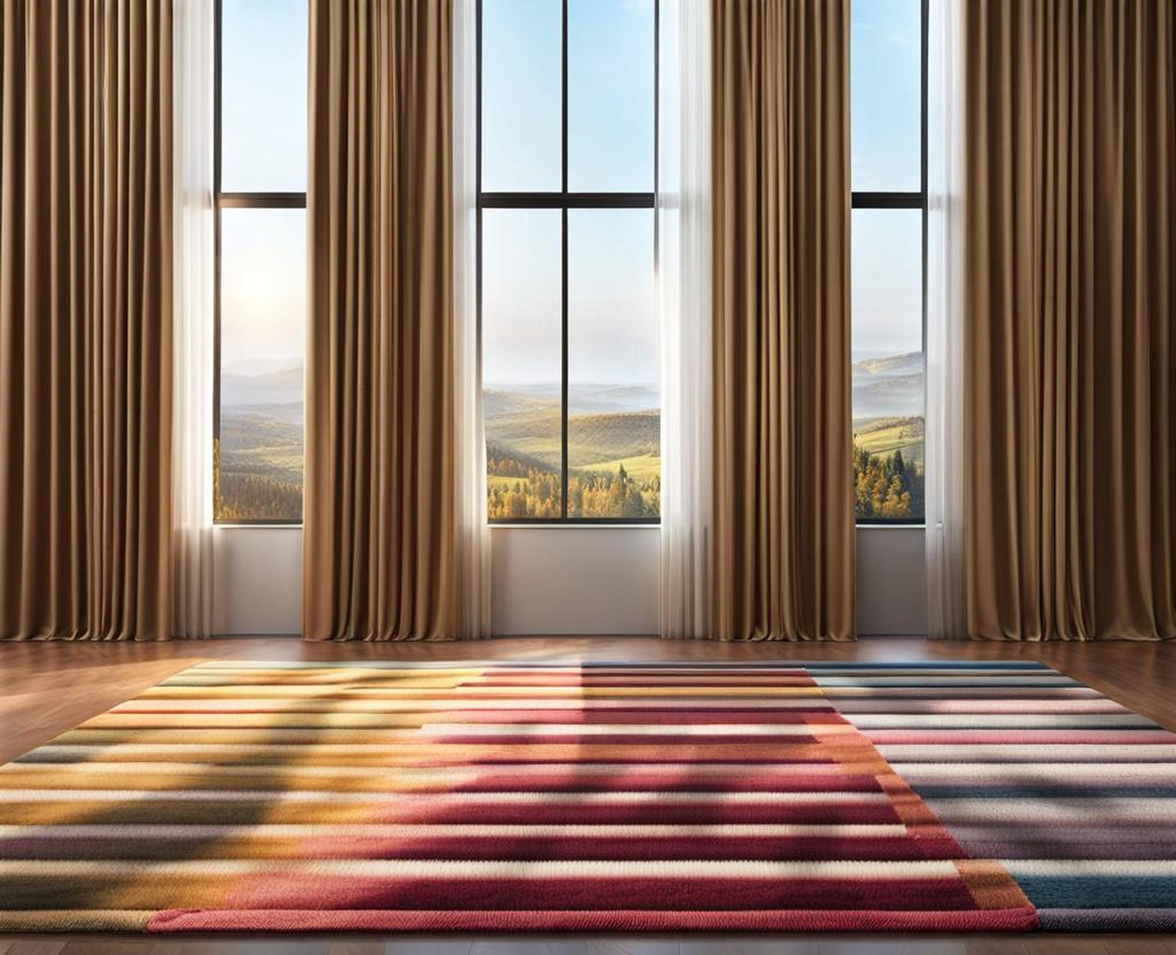 Balance Act Masterfully Mix Curtain and Rug Patterns Corley Designs
