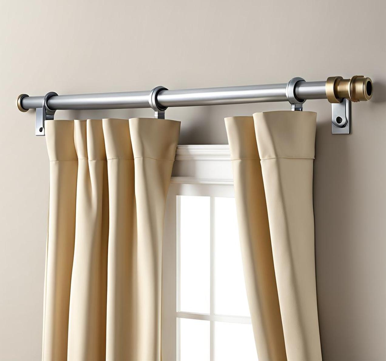 Customize Curtain Rod Length Affordably with Galvanized Pipe Corley