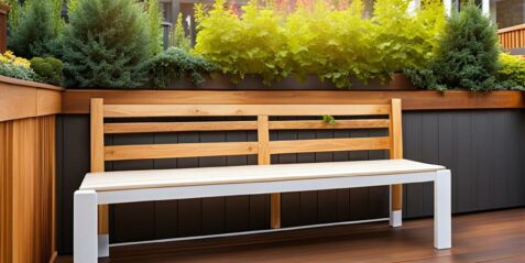 Decks with benches instead of railings