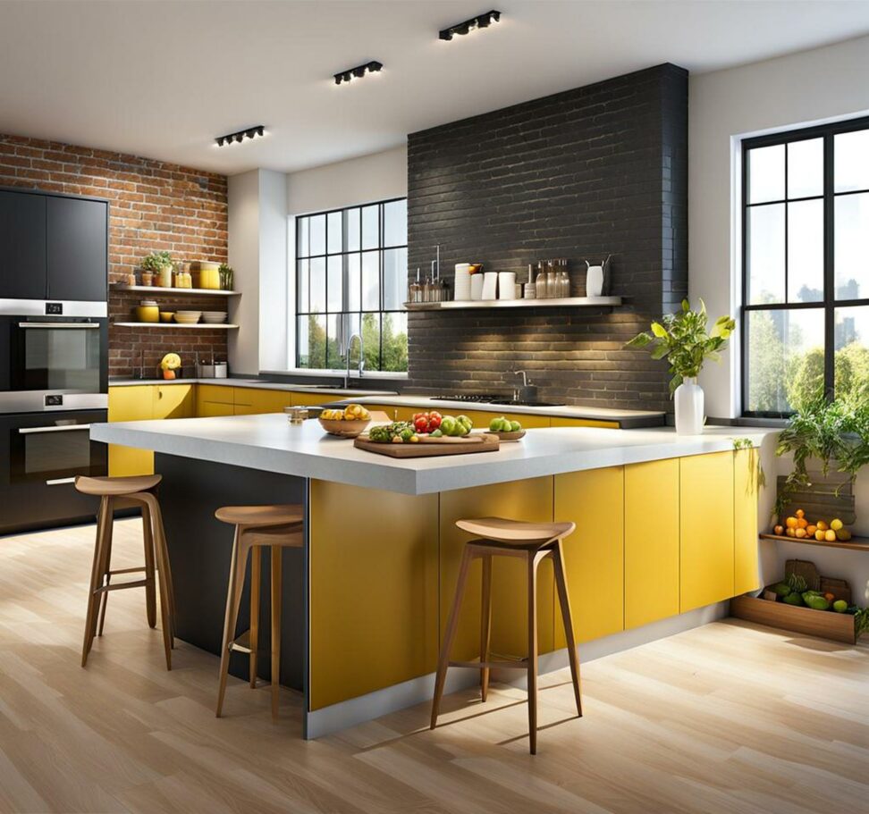 decorate large kitchen wall