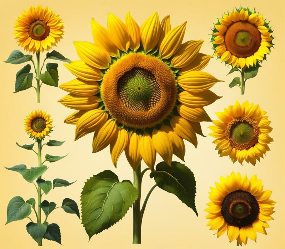 different kinds of sunflowers
