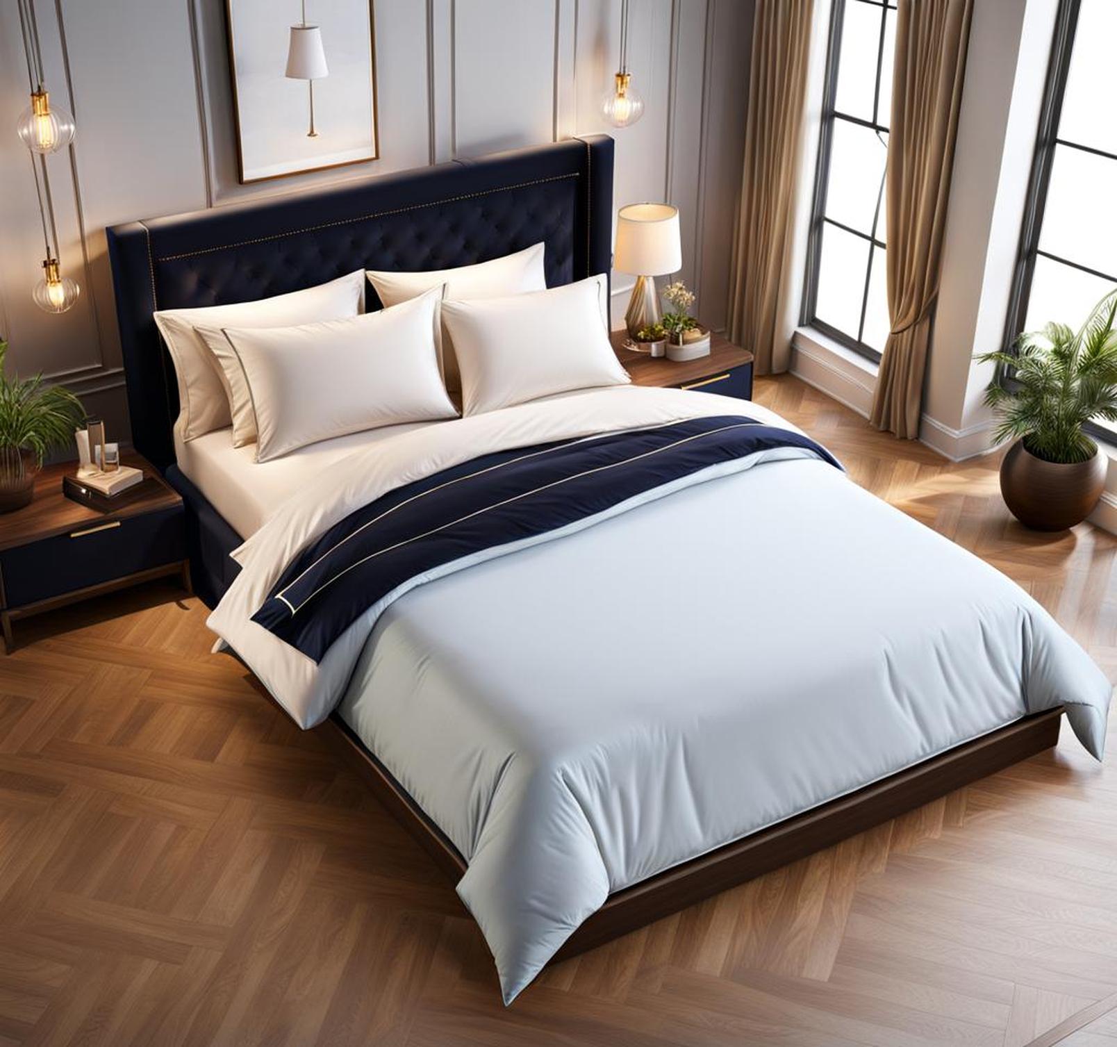 Make Your Platform Bed Luxurious With A Tailored Fitted Comforter
