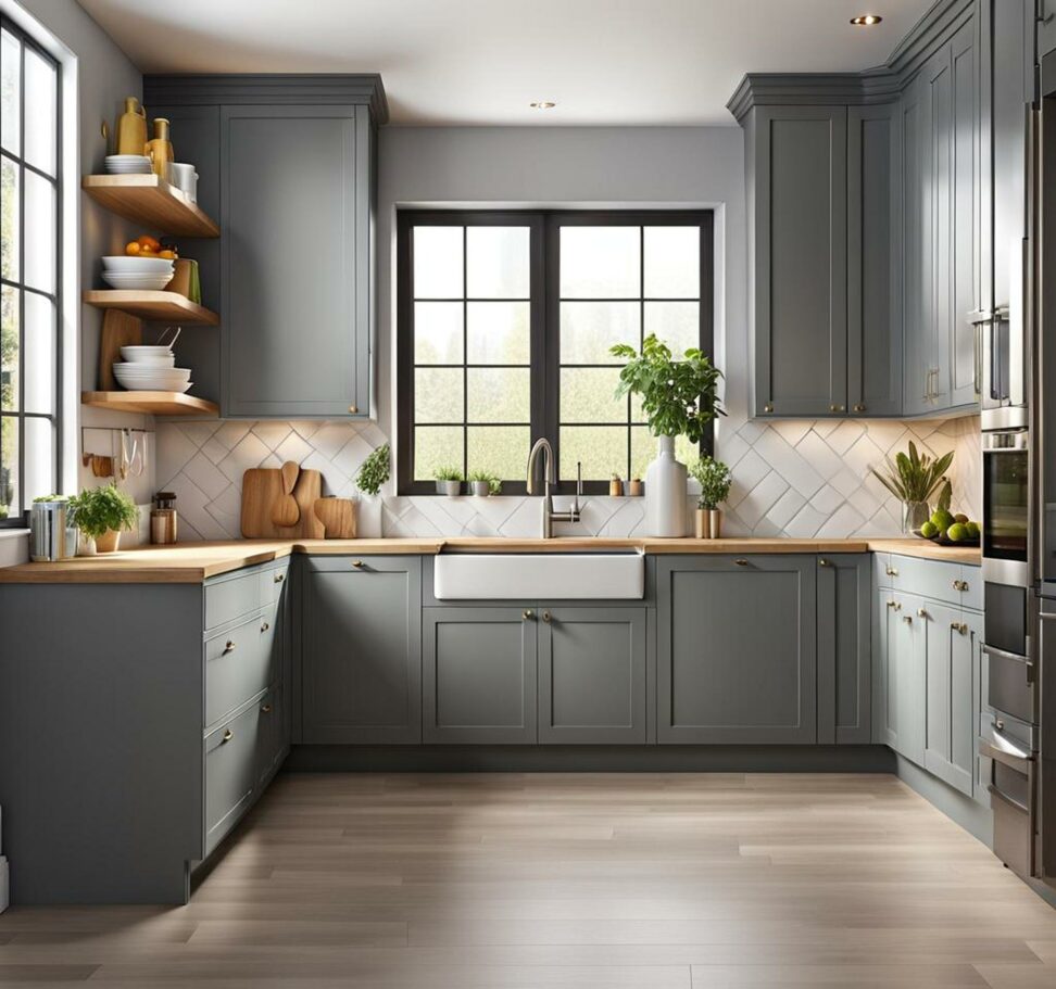 grey kitchen color schemes
