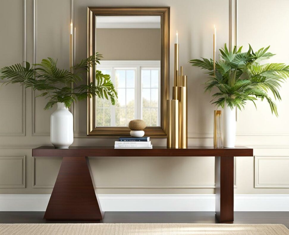 how tall should an entry table be