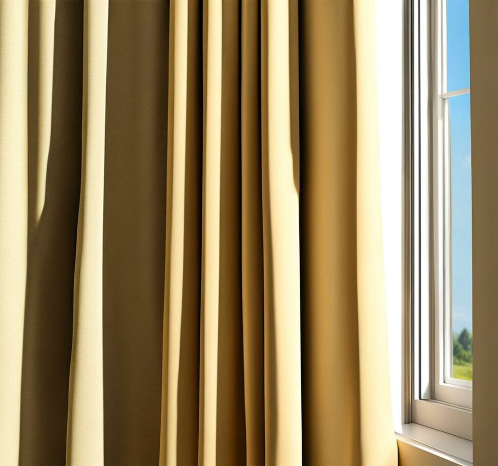 how to hang curtains on corner windows
