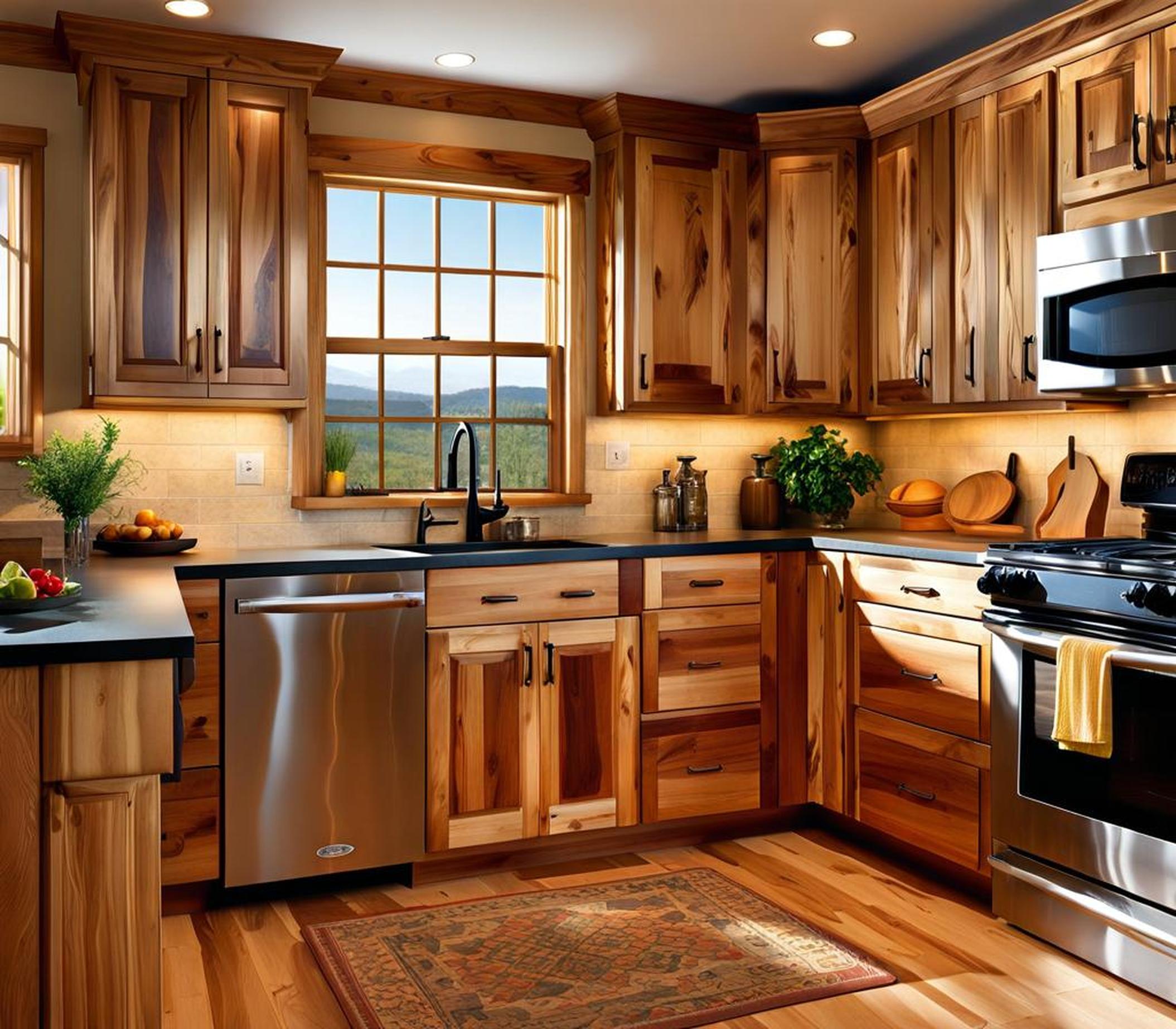 Choose Knotty Hickory Cabinets for a Rustic Kitchen Makeover - Corley