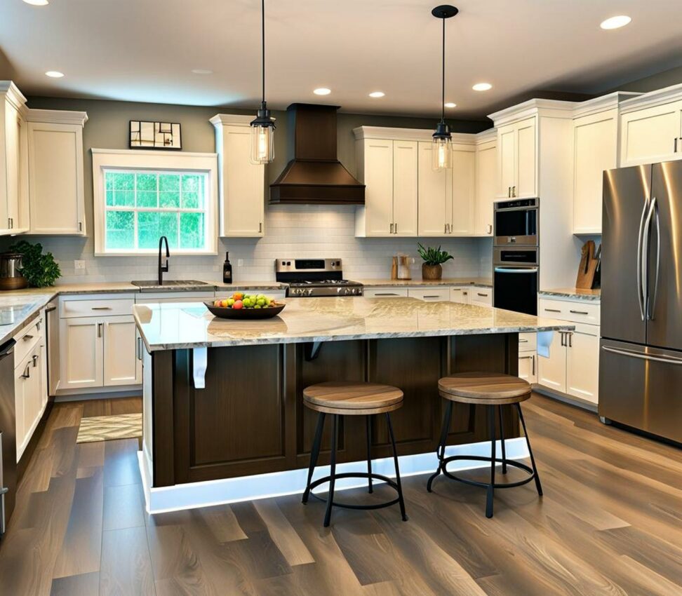 l shaped kitchen with island
