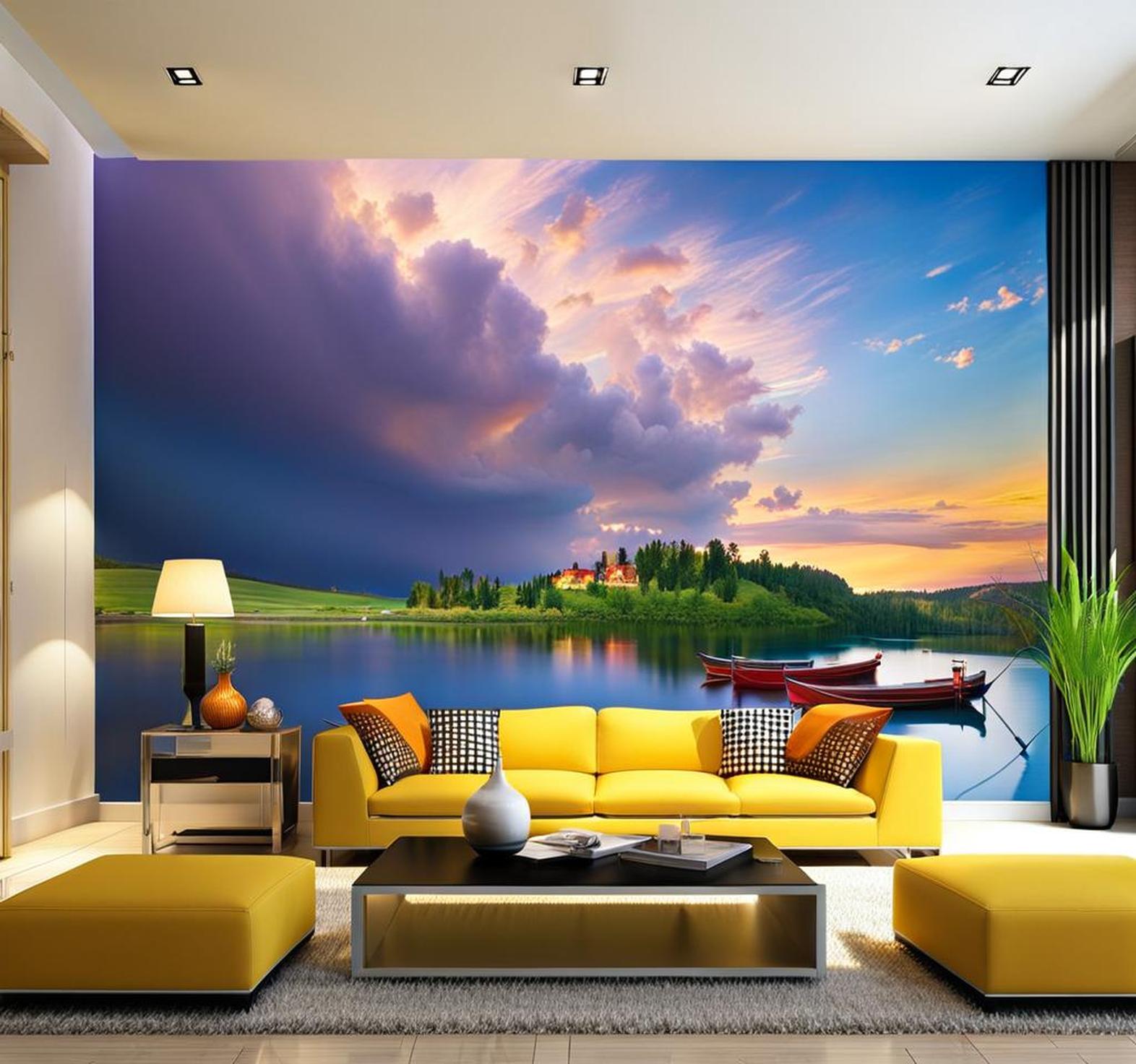 Your Guide to Installing EyeCatching Living Room Wall Murals Corley