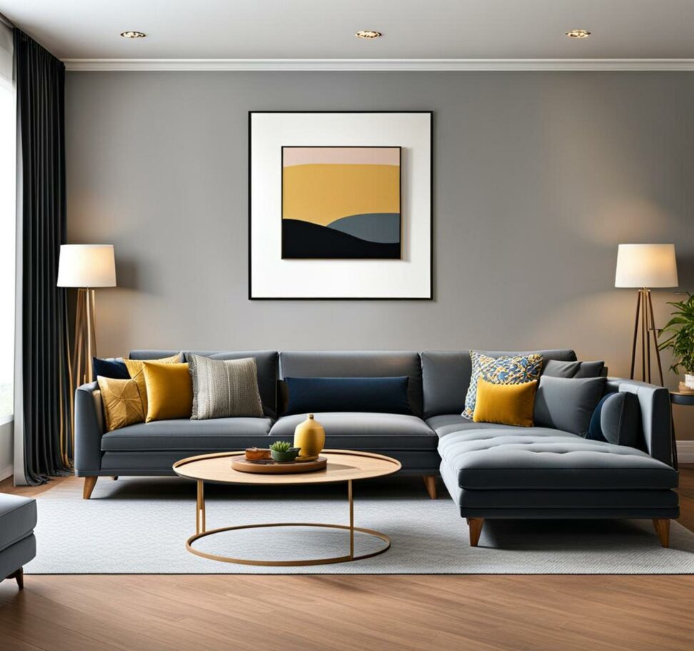 living room ideas with grey couch