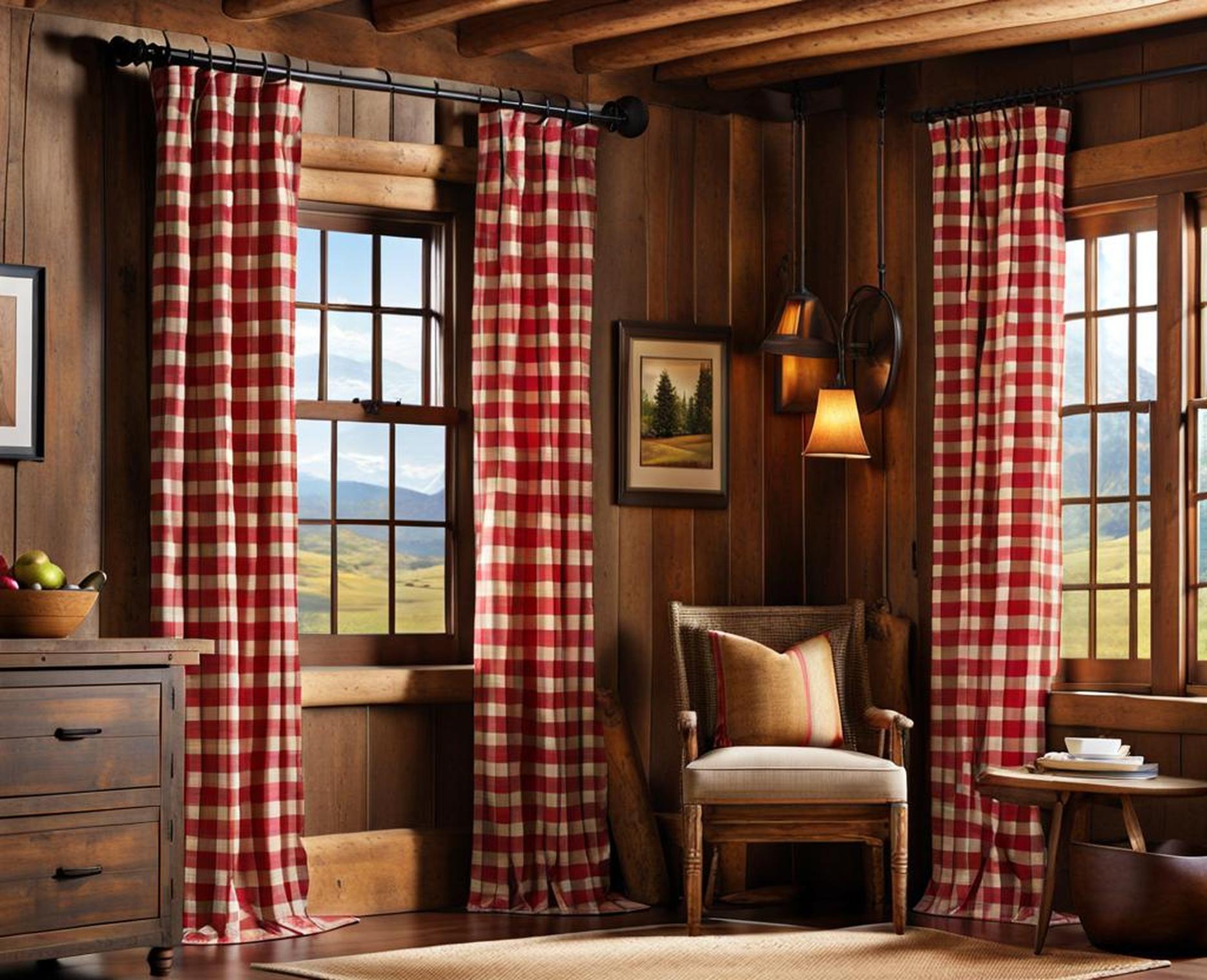 Choose the Perfect Rustic Curtains to Complete Your Cozy Log Cabin