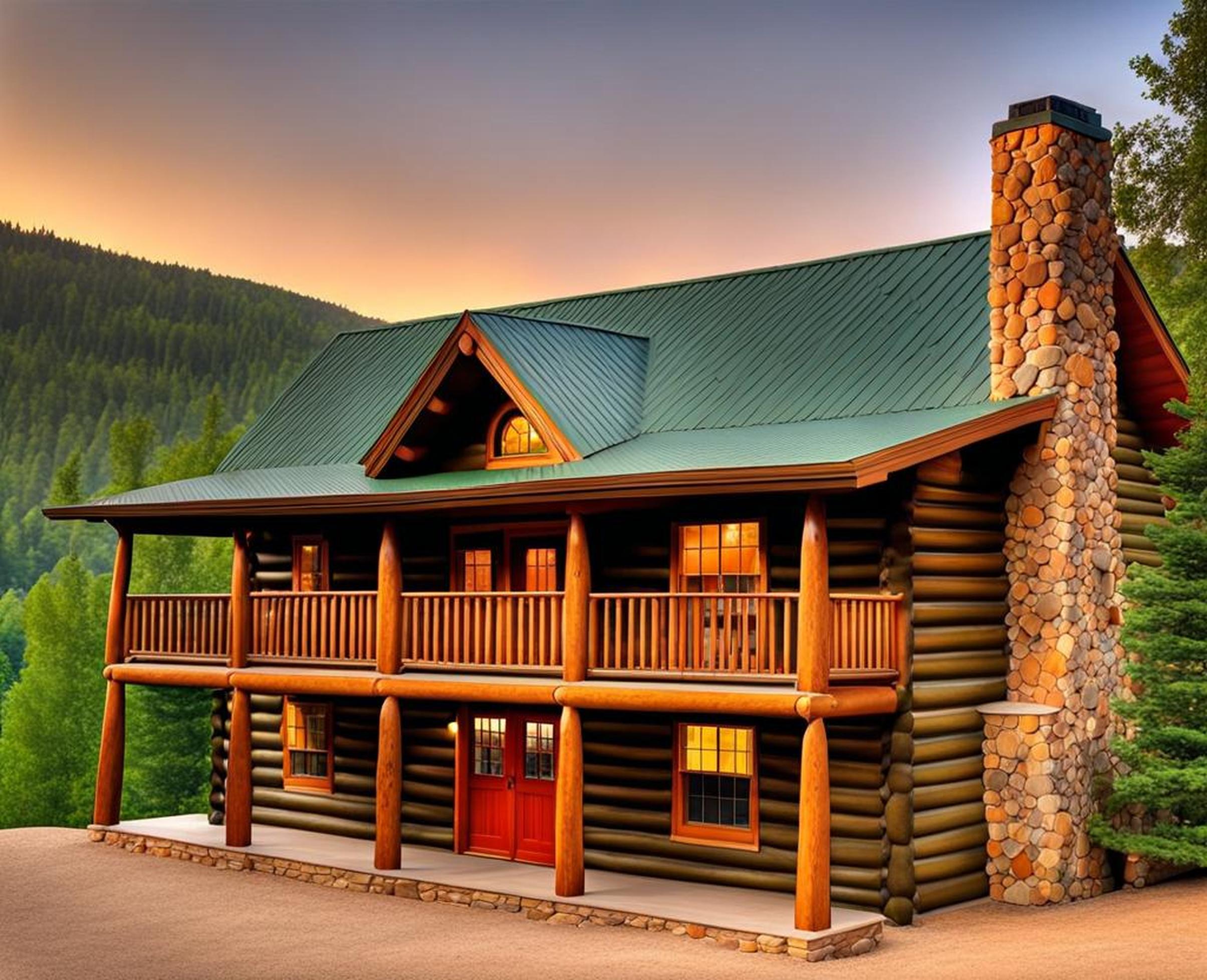 The Best Paint Colors to Make Your Log Cabin Feel Like a Mountain