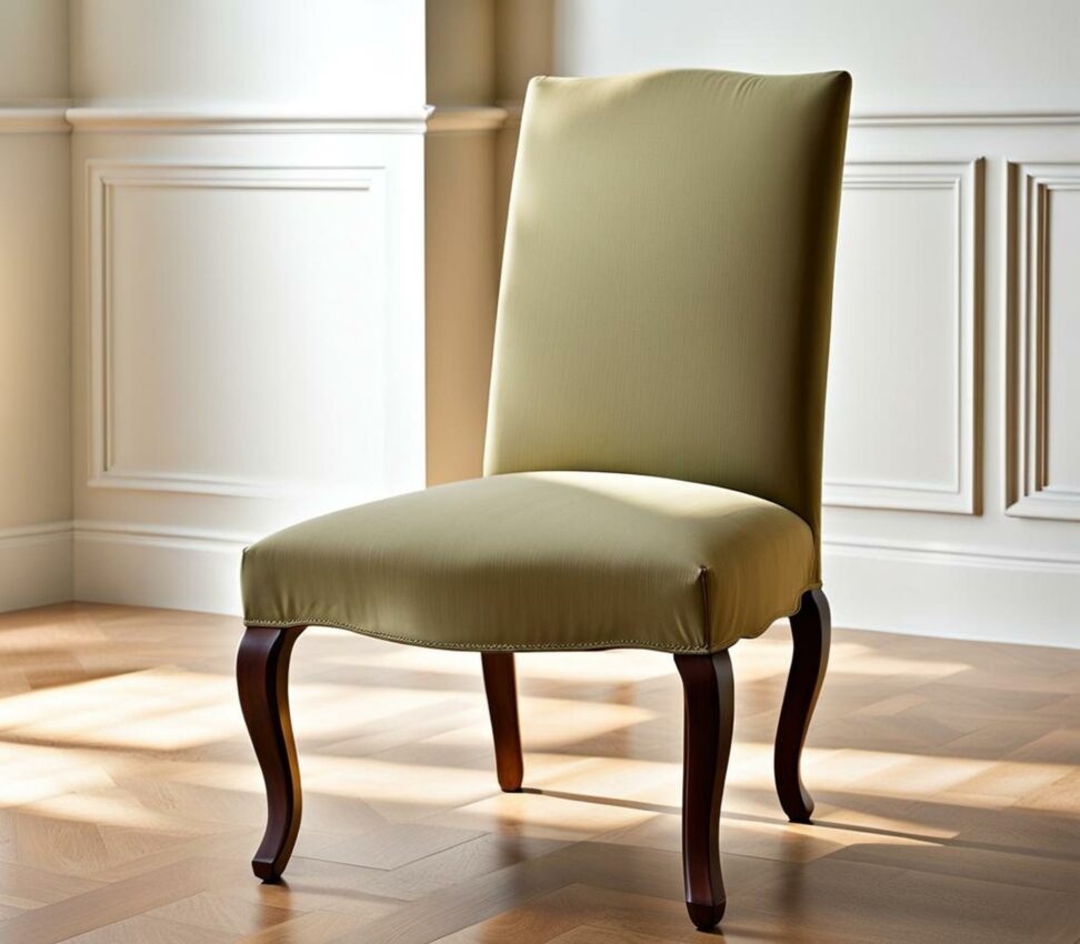 low back slipcovered dining chairs