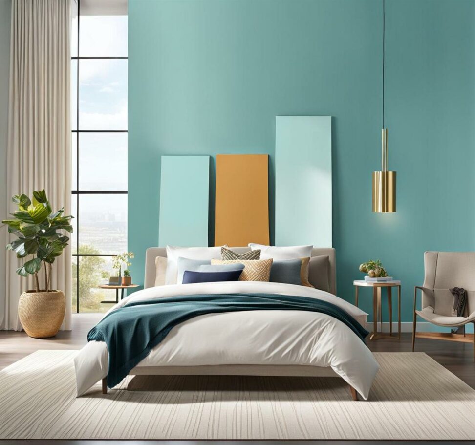 misty aqua paint color