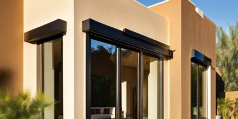 modern stucco window trim