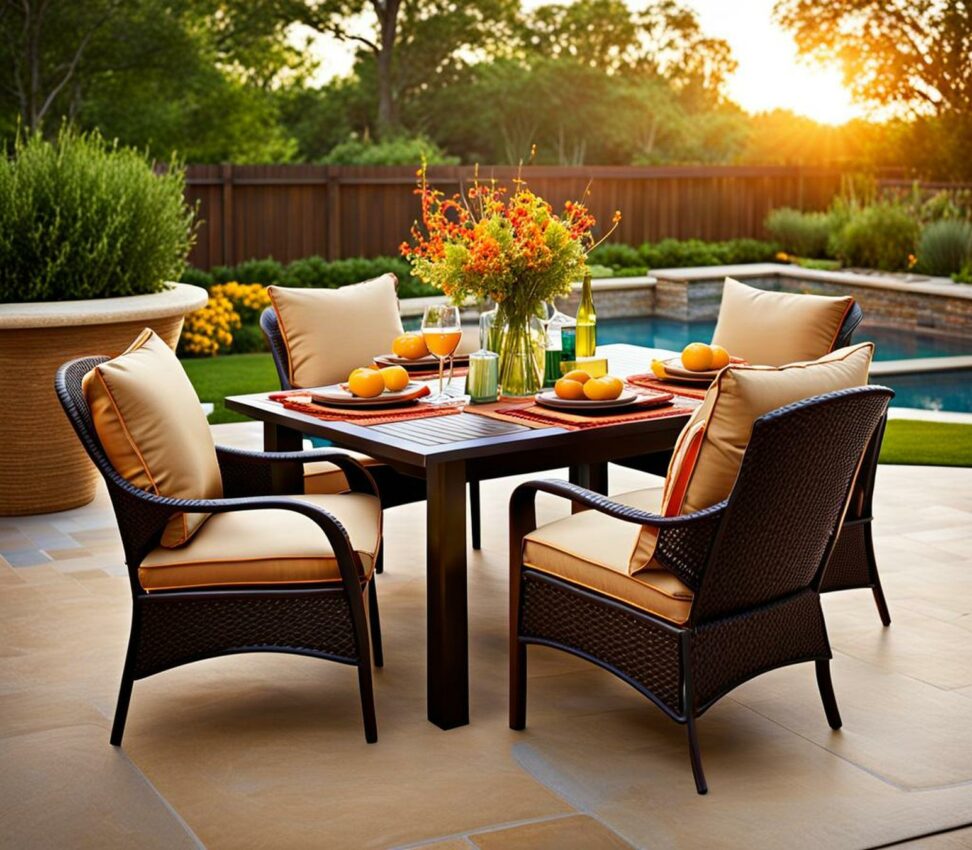patio dining chair cushions with ties