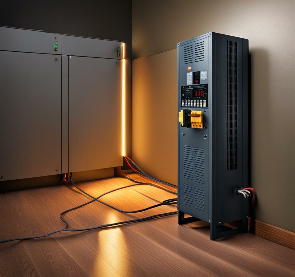 power keeps going on and off without tripping breaker