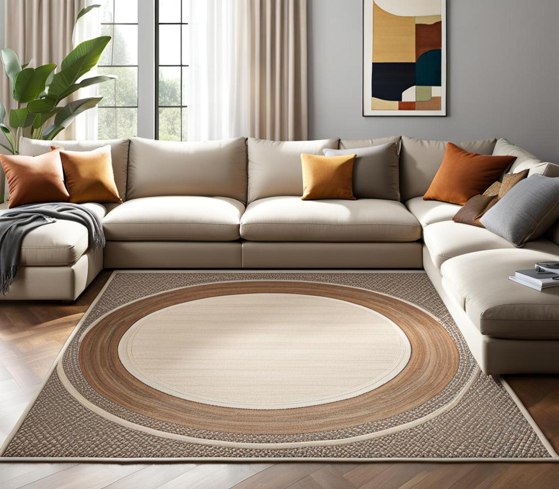 Balance Your Living Room Layout with a Perfectly Sized Round Rug