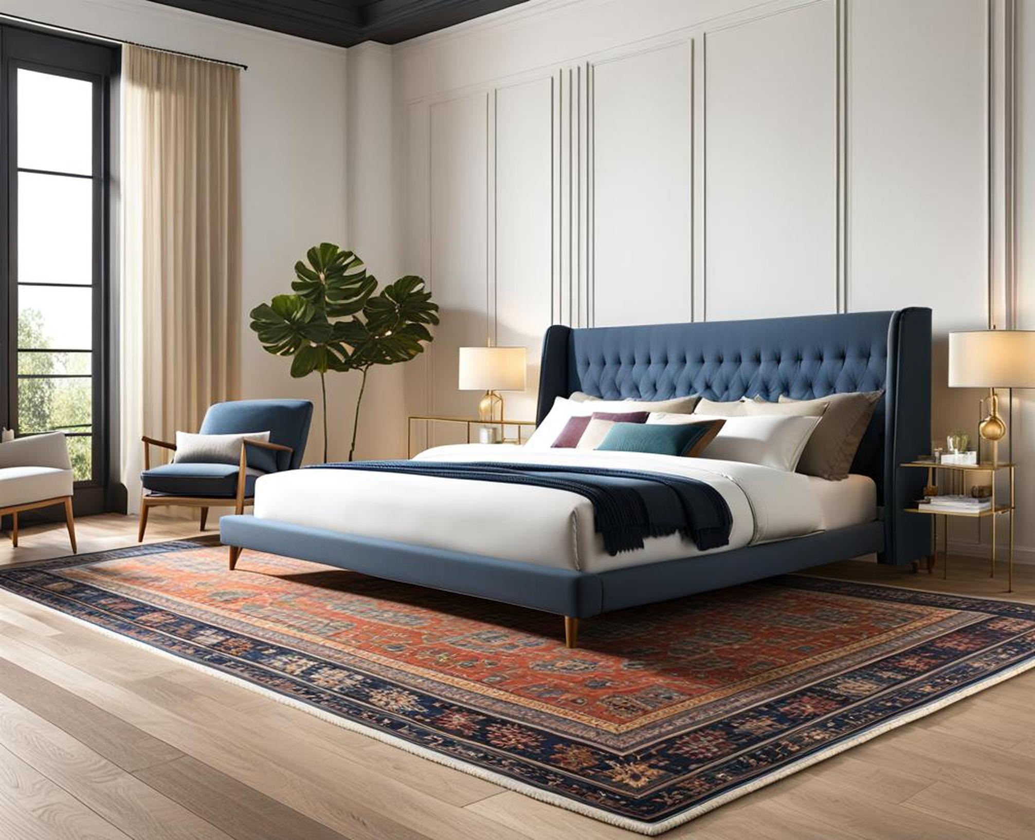 Master the Perfect Rug Size for Full Beds Against Walls Corley Designs