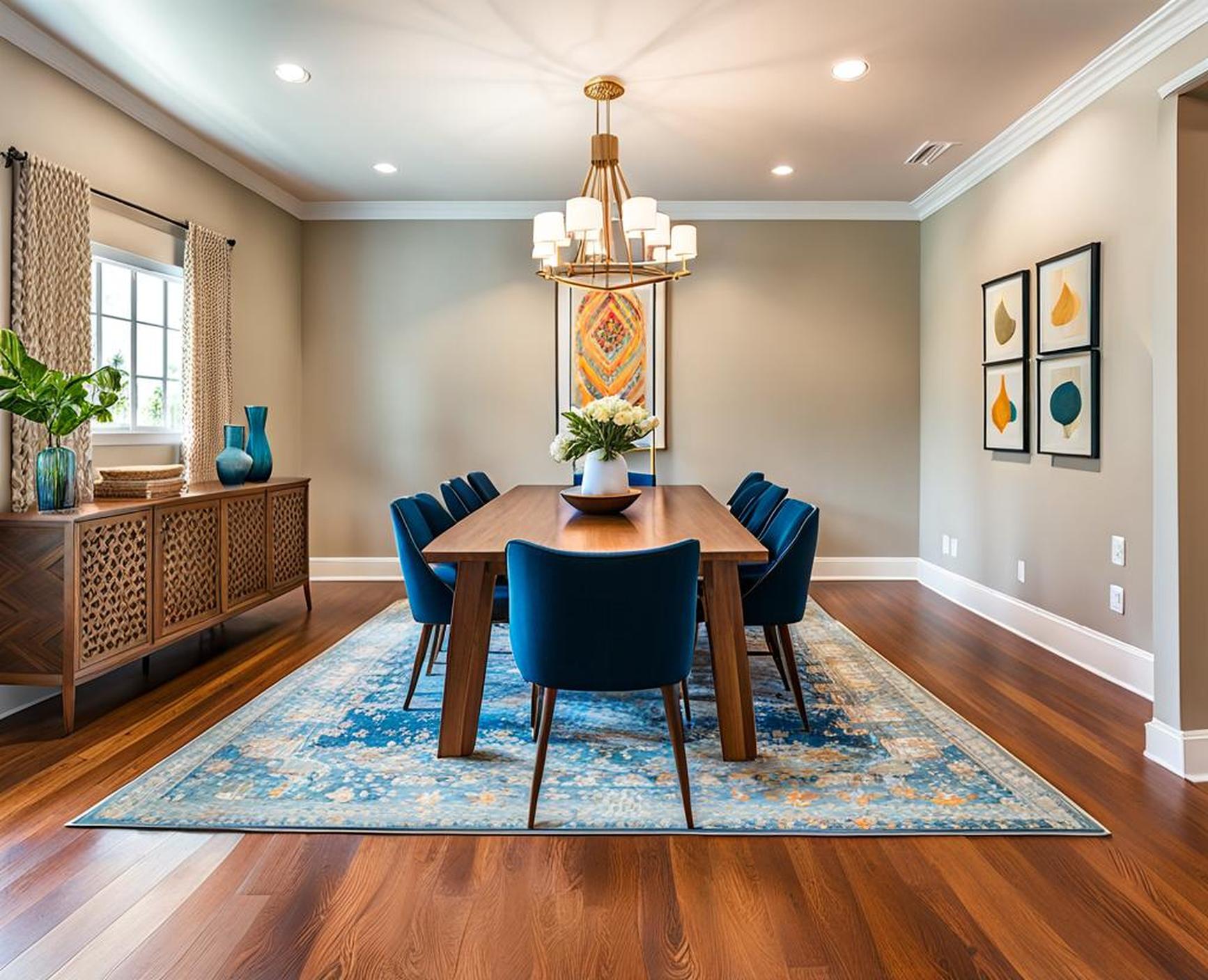 Choose the Perfect Rug Size Under Your Dining Table in 3 Simple Steps