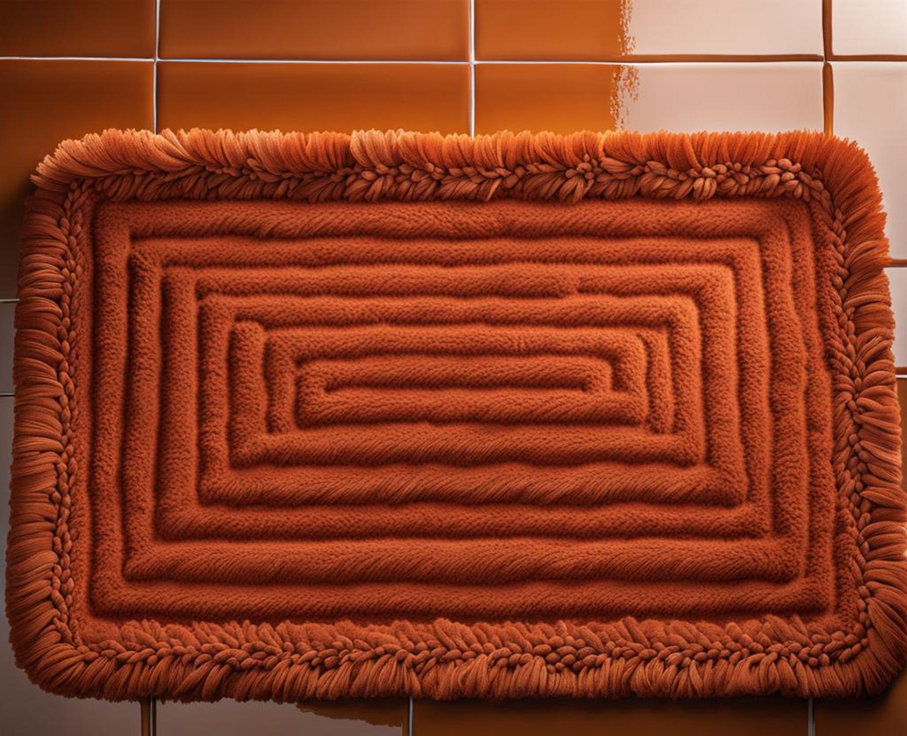Infuse Your Bathroom With Rustic Charm Using a Rust Colored Bath Mat Corley Designs