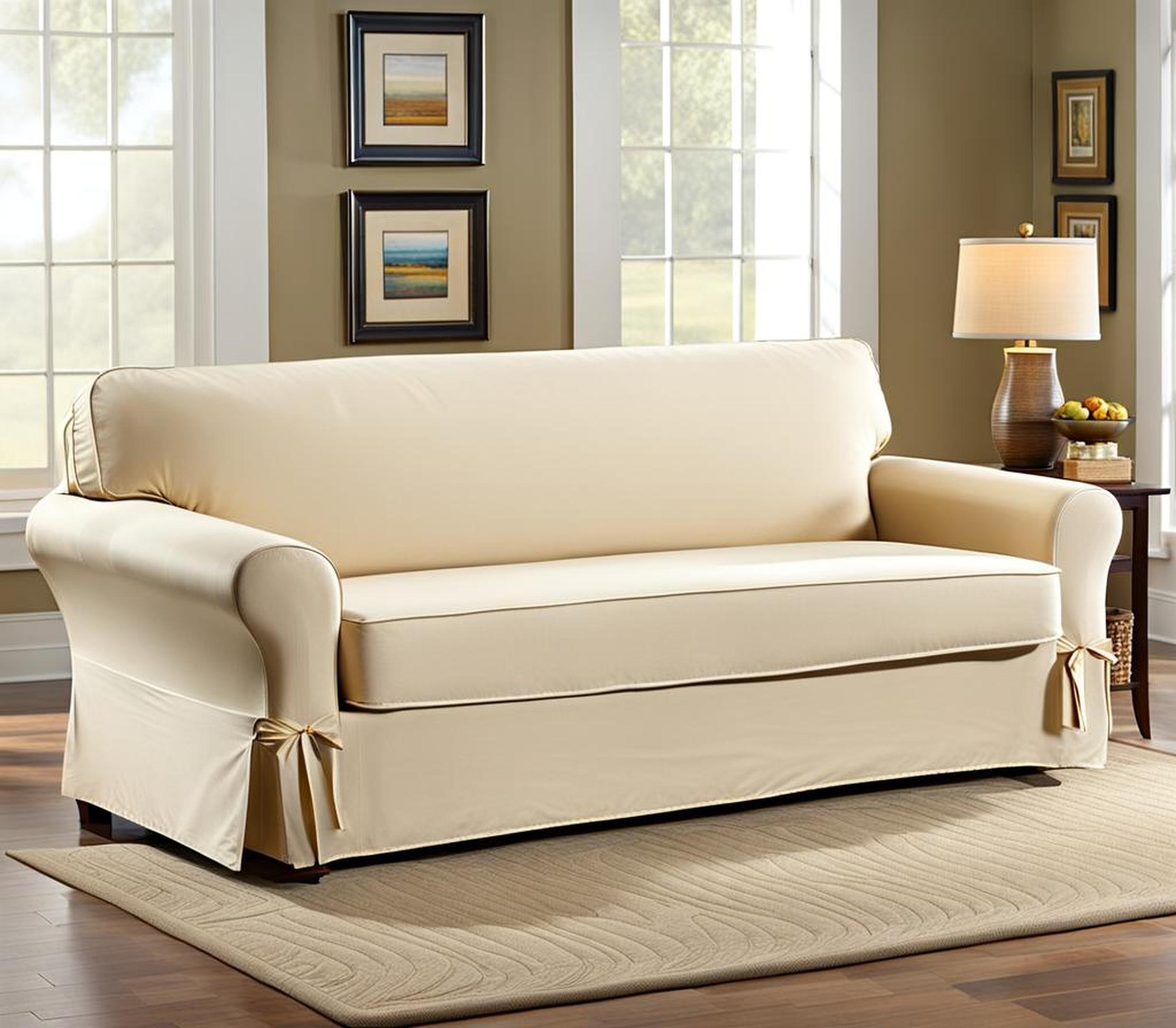 Make Your PullOut Couch Look Brand New With This Slipcover Trick