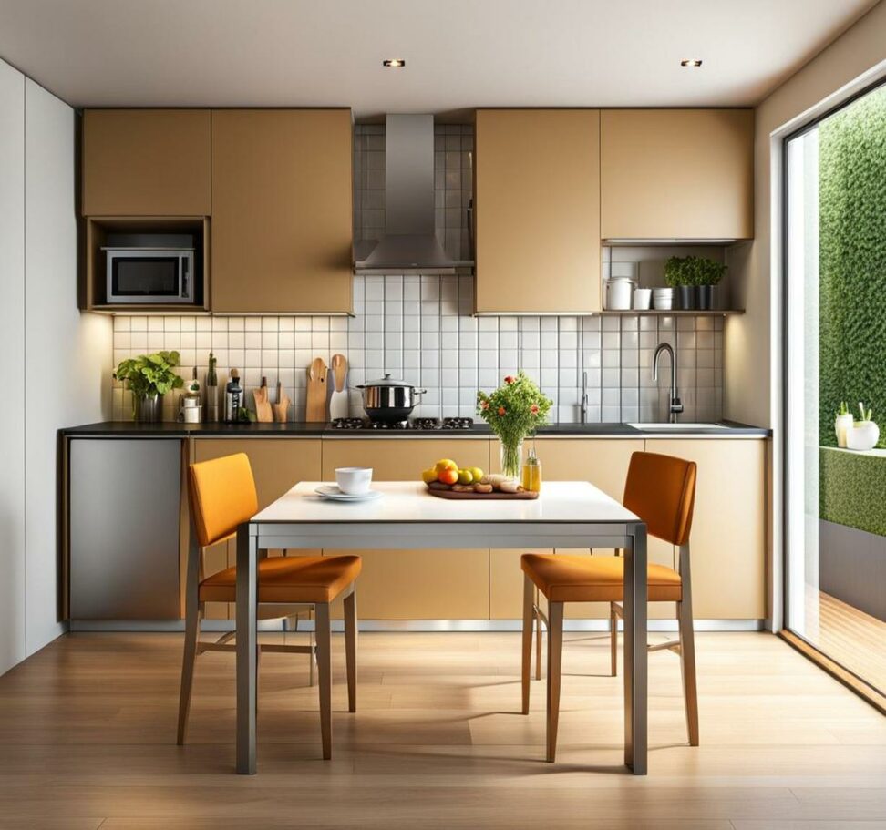 small square kitchen table for 2