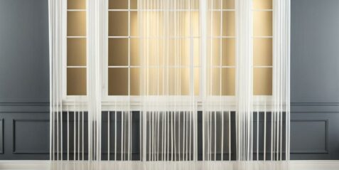 Swing arm rods for curtains