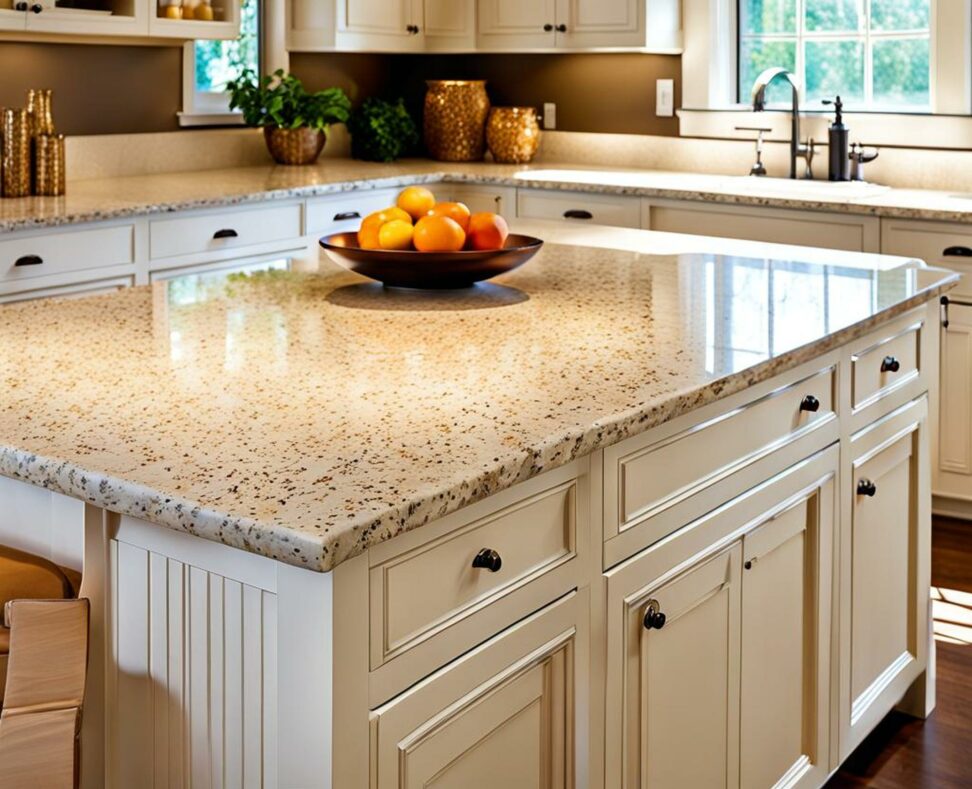what color countertop with white cabinets