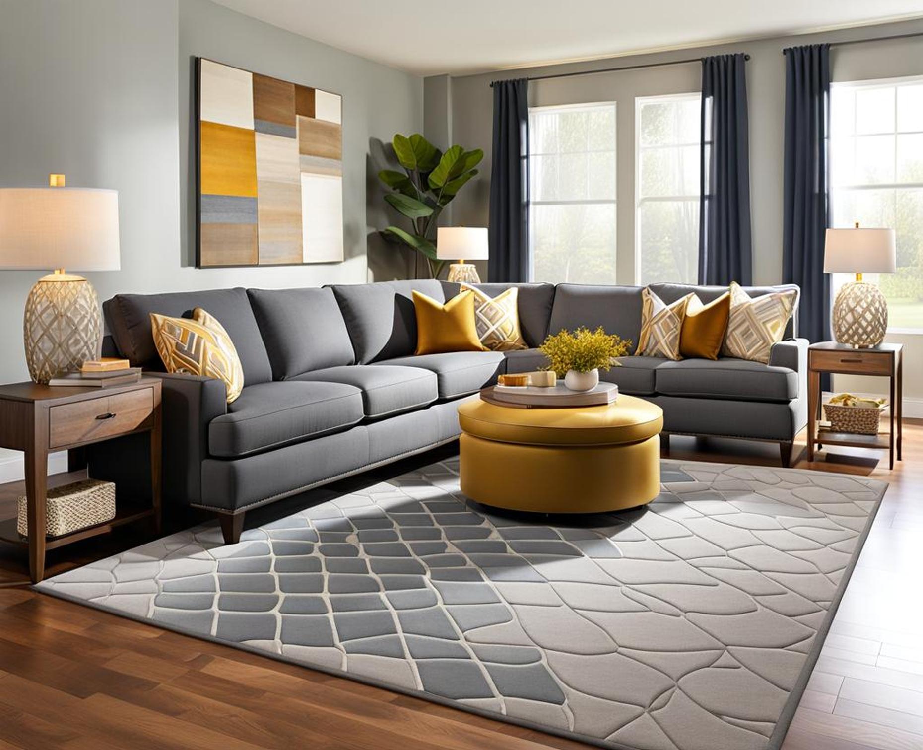 Rug Color Combinations That Make a Gray Couch Shine Corley Designs