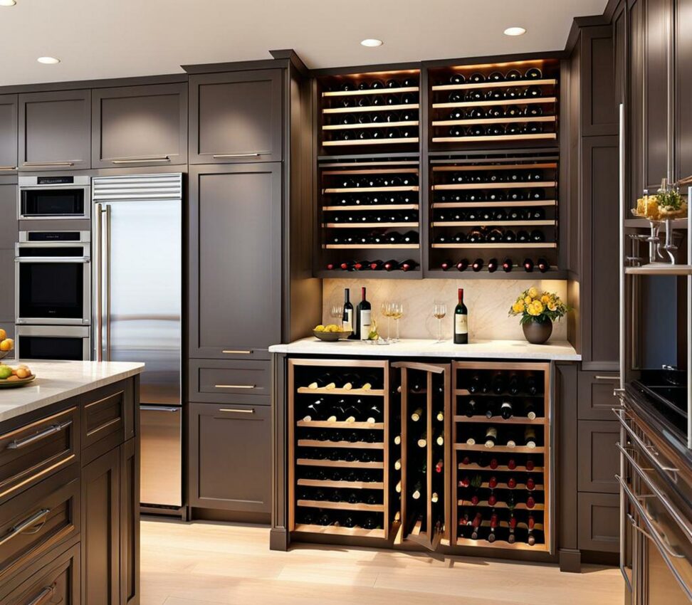 wine racks for kitchen cabinets