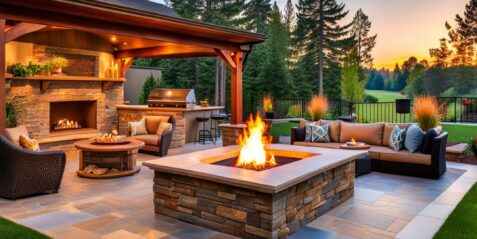backyard fire pits designs