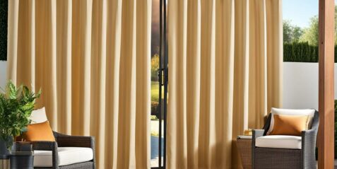 inexpensive patio curtain ideas