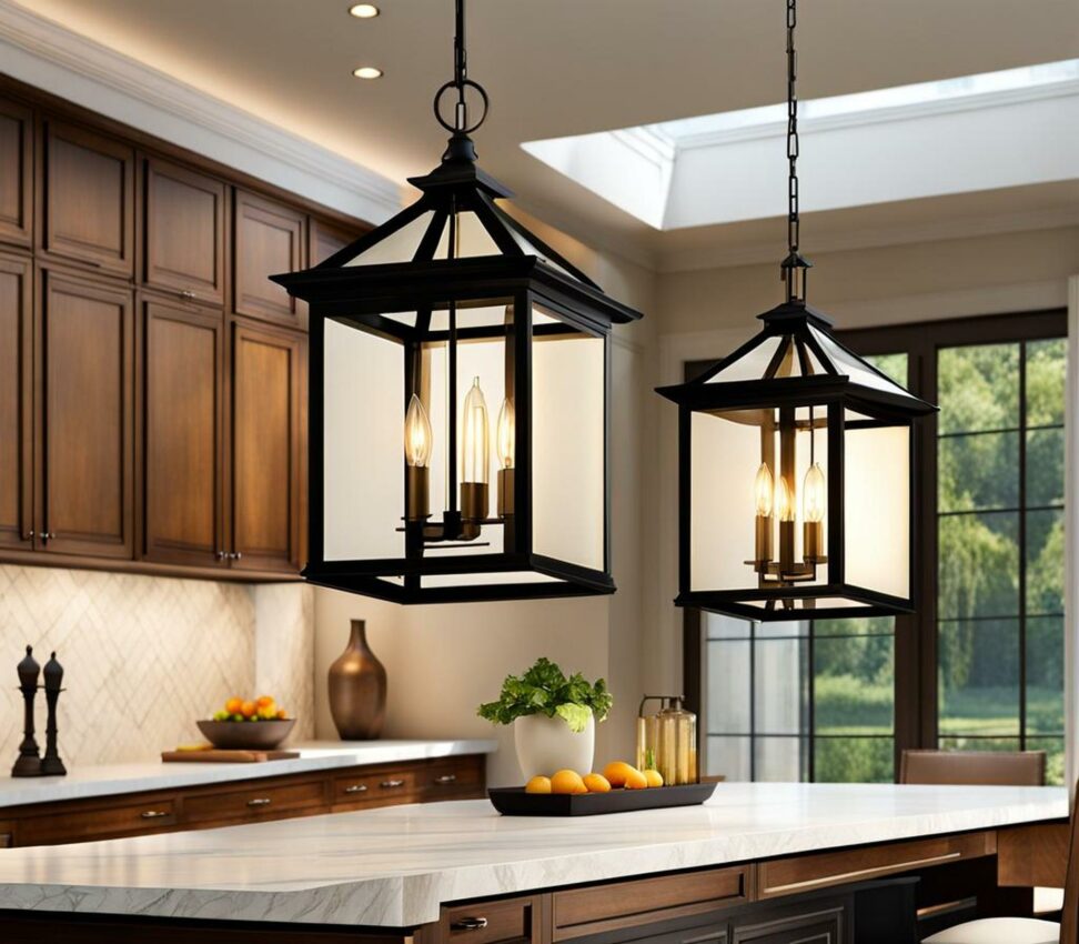 Lantern Pendants to Brighten Up Your Kitchen Island - Corley Designs