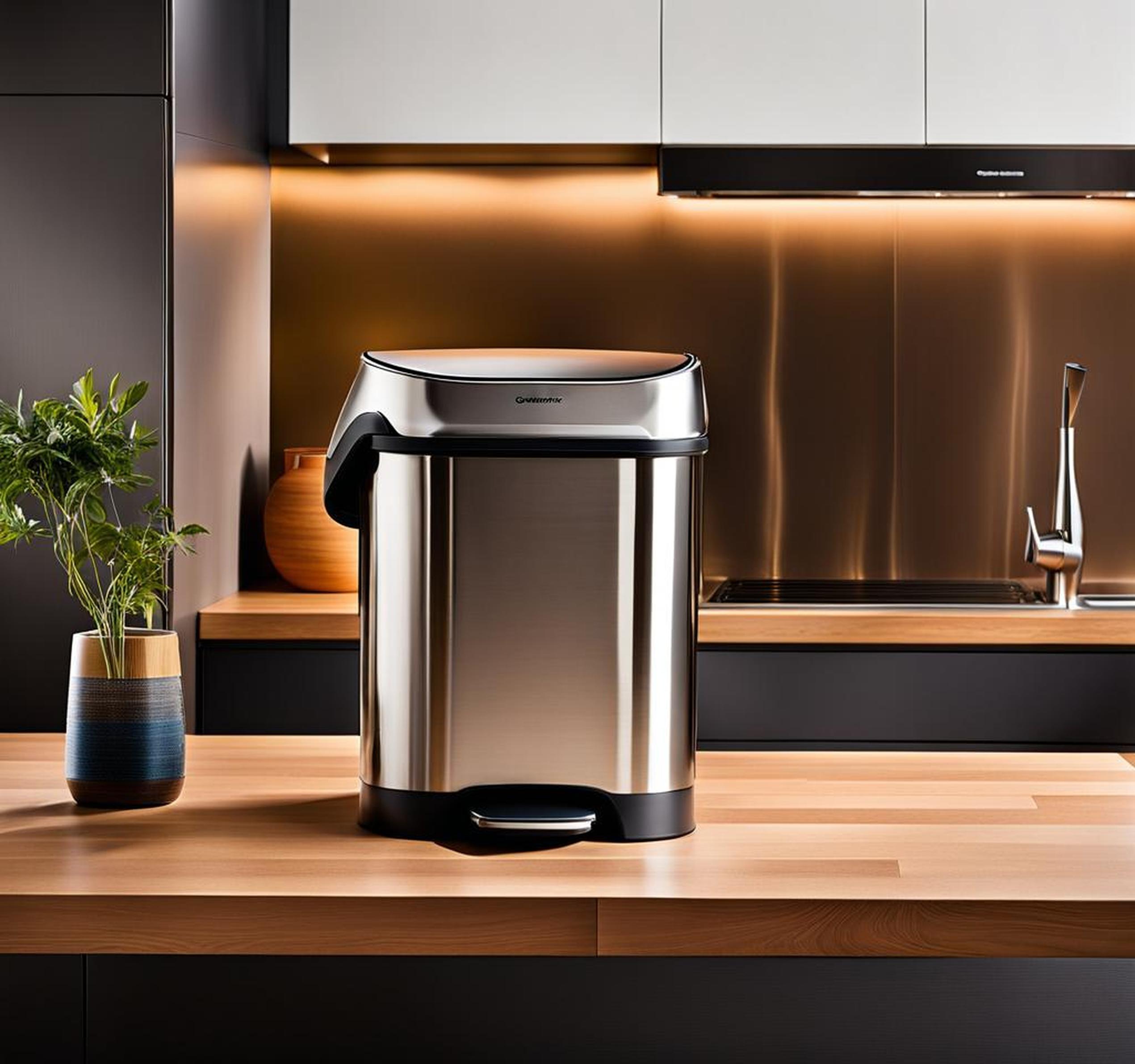 Declutter Your Kitchen With Simplehuman's SpaceSaving Trash Can