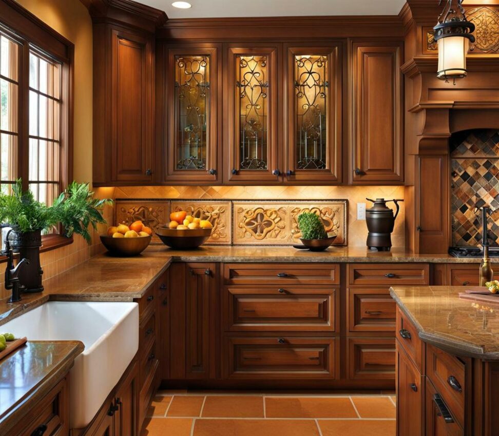 spanish style kitchen cabinets