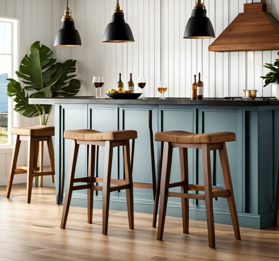 coastal farmhouse bar stools