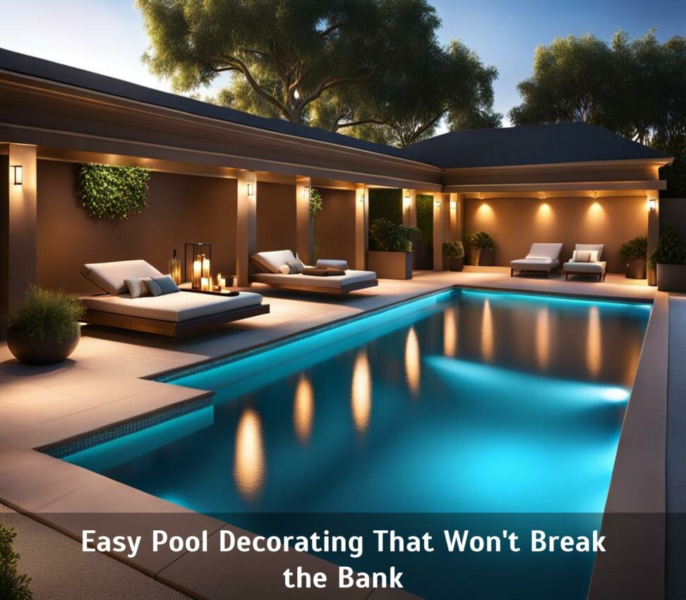 decorating pool area on a budget