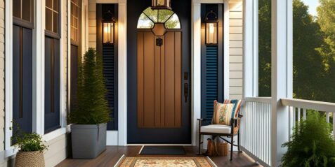 front porch rug layering