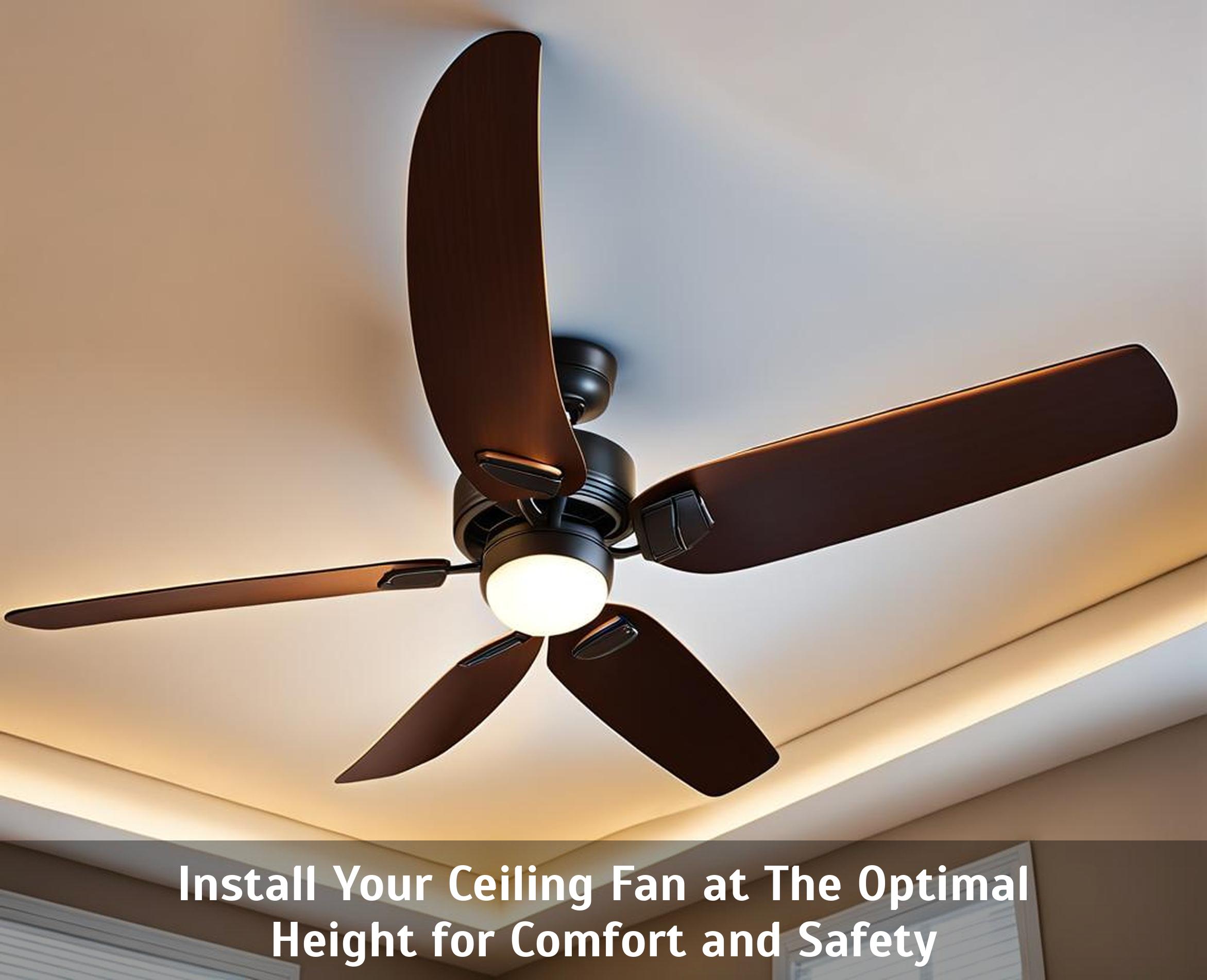 Install Your Ceiling Fan at The Optimal Height for Comfort and Safety