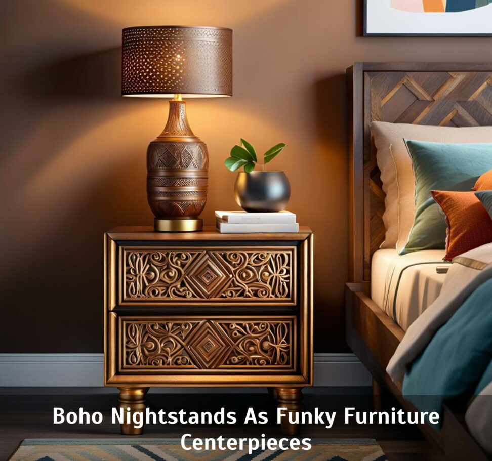 boho nightstand with drawers