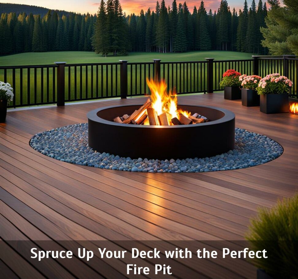 firepit for wooden deck