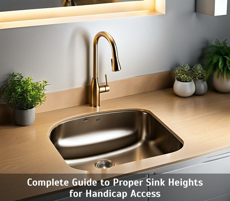 handicap height for sink