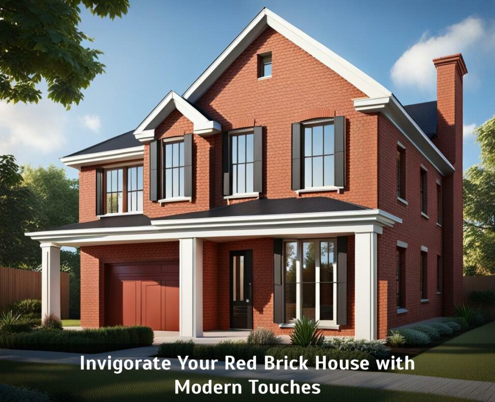 how to make a red brick house look modern